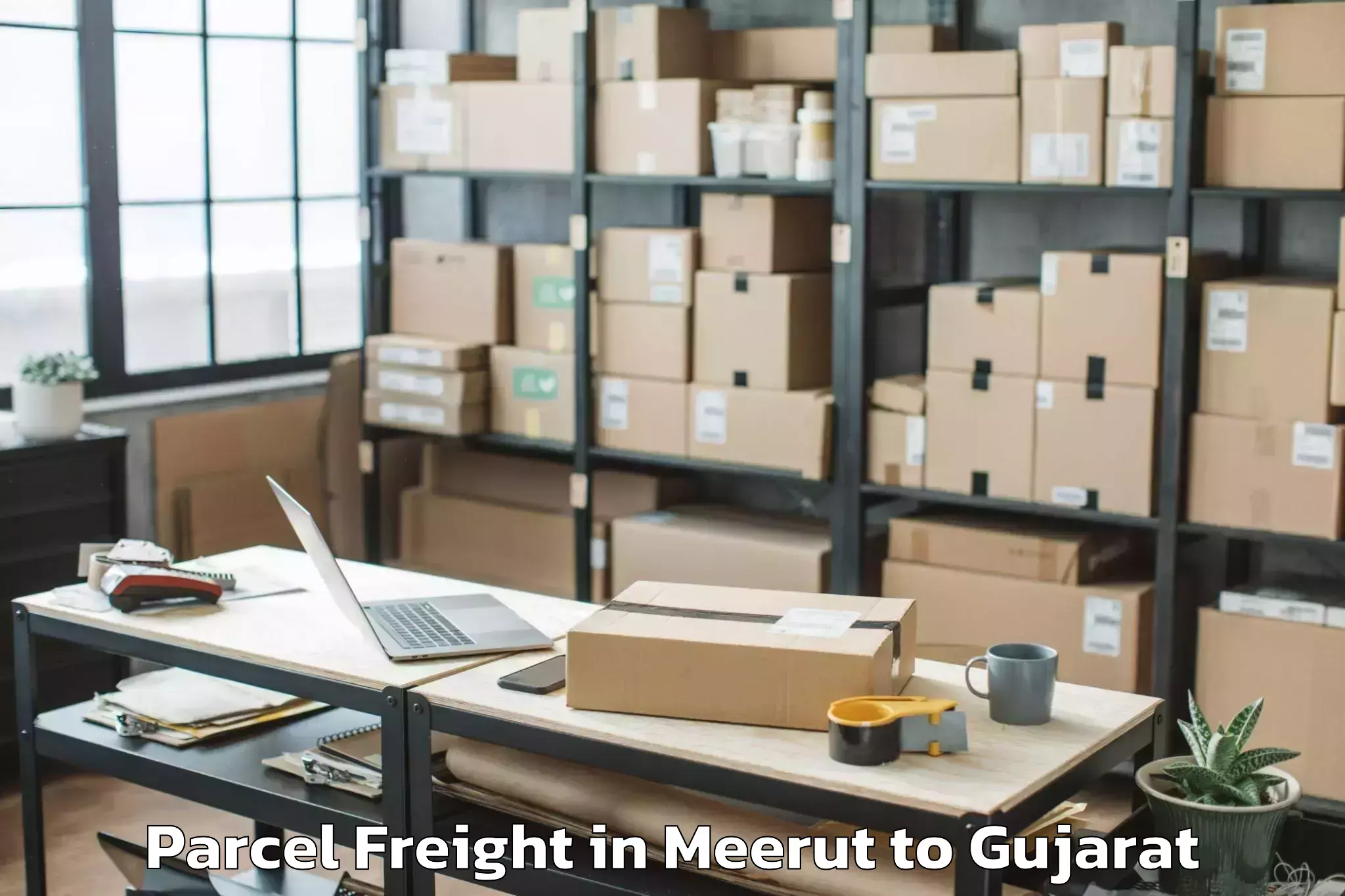 Top Meerut to Killa Pardi Parcel Freight Available